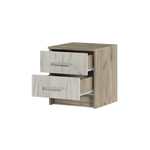 Гармония ТБ 601 Тумба прикроватная Дуб крафт серый / Дуб крафт белый