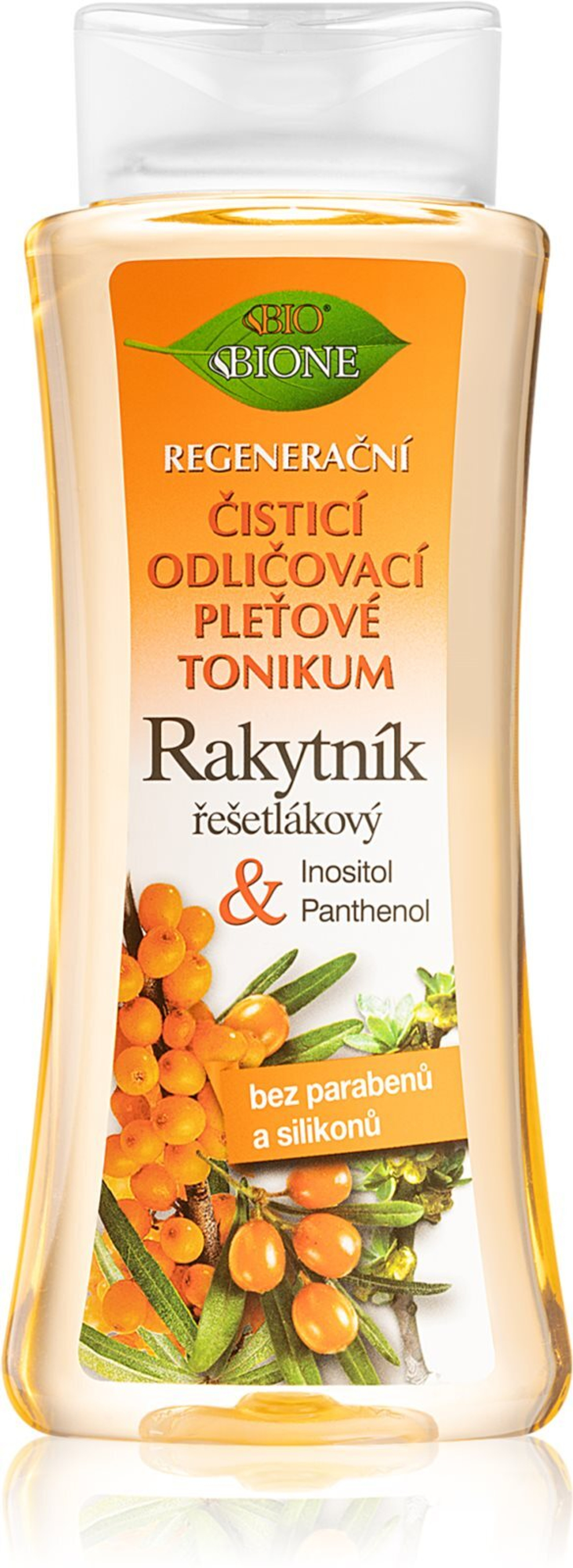 Bione Cosmetics Rakytník - регенерирующий очищающий тоник для лица /   255  ml  / GTIN 8595061608842