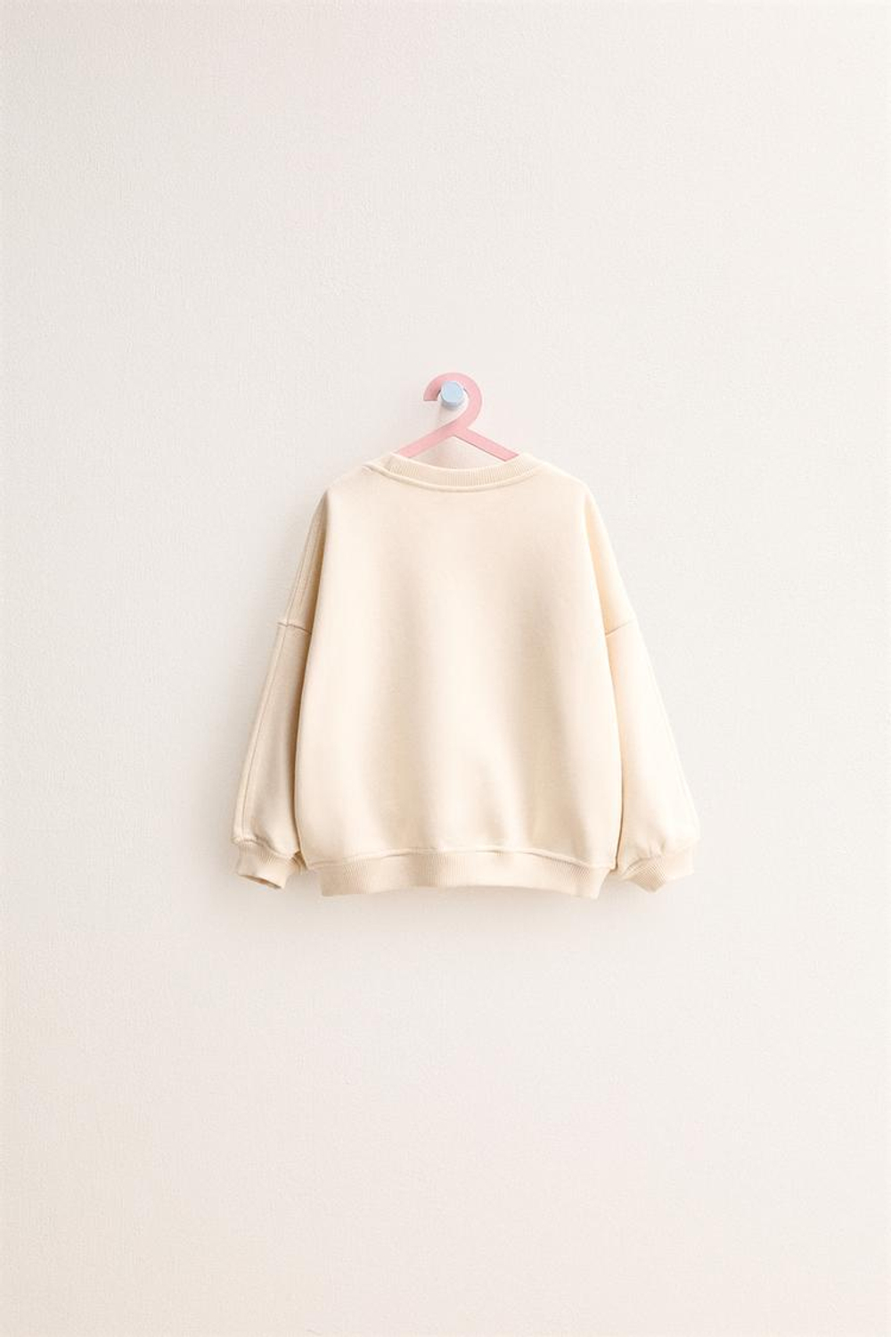 ZARA TIMELESS - ОДНОТОННАЯ ТОЛСТОВКА, ЭКРЮ