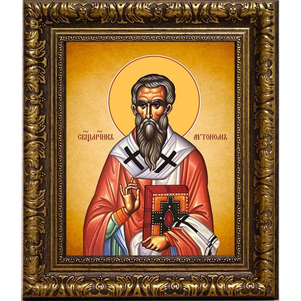 Автоном Италийский священномученик епископ. Икона на холсте.