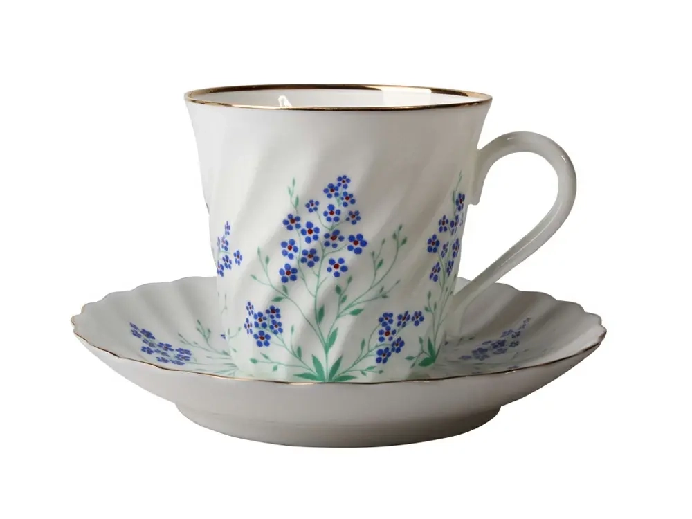 Чашка с блюдцем кофейная 155 мл форма Витая рисунок У ручья арт. 81.17864.00.1