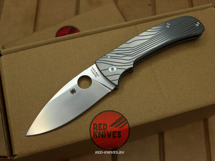Нож Spyderco Bodacious Titanium Custom А+++ - клинок сатин, клипса титан