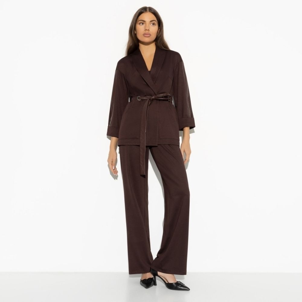 Брючный костюм Нашла подход (2 в 1, chocolate, с поясом) Charutti (Акция)