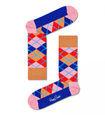 Розовые носки унисекс Argyle Sock с цветными клетками (Размер: 29) (Цвет: розовый)