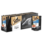Влажный корм Sheba Pleasure для взрослых кошек, лосось, ломтики в соусе, 24 шт x 85 г