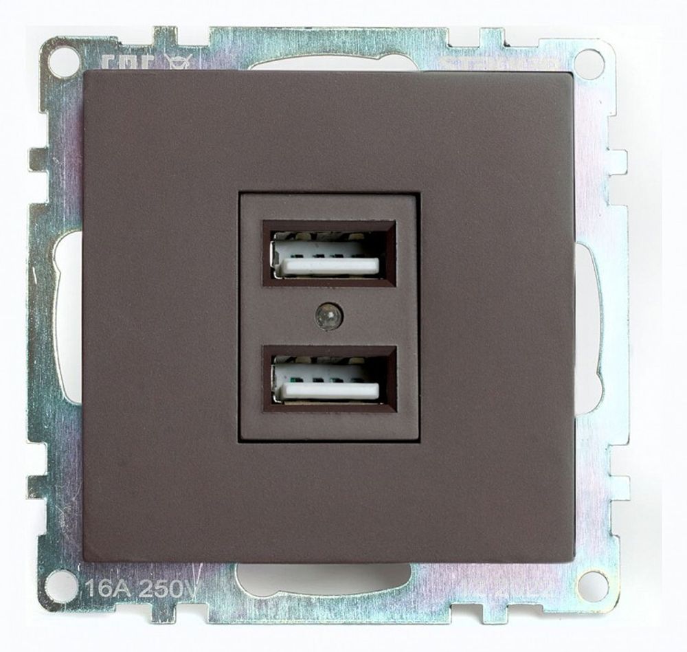 Розетка USB type A без рамки Stekker Катрин 49027