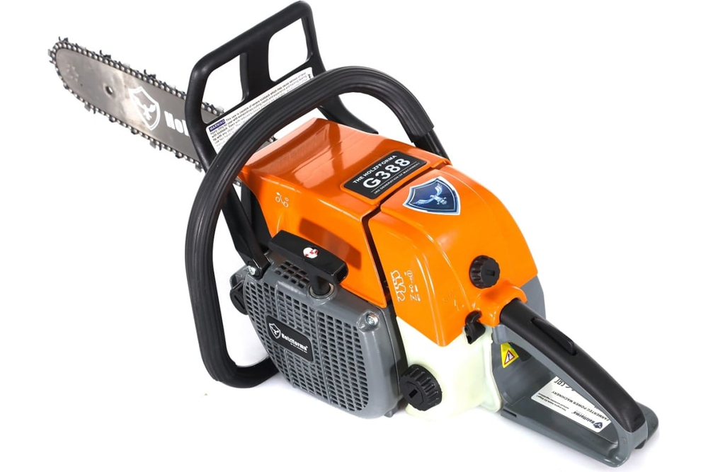 Бензопила G388 шина 50 см Holzfforma (72 см³., 4.9 л.с.(3.6 кВт), 20″(50 см), 3/8″, 1.6 мм., 72 звеньев)
