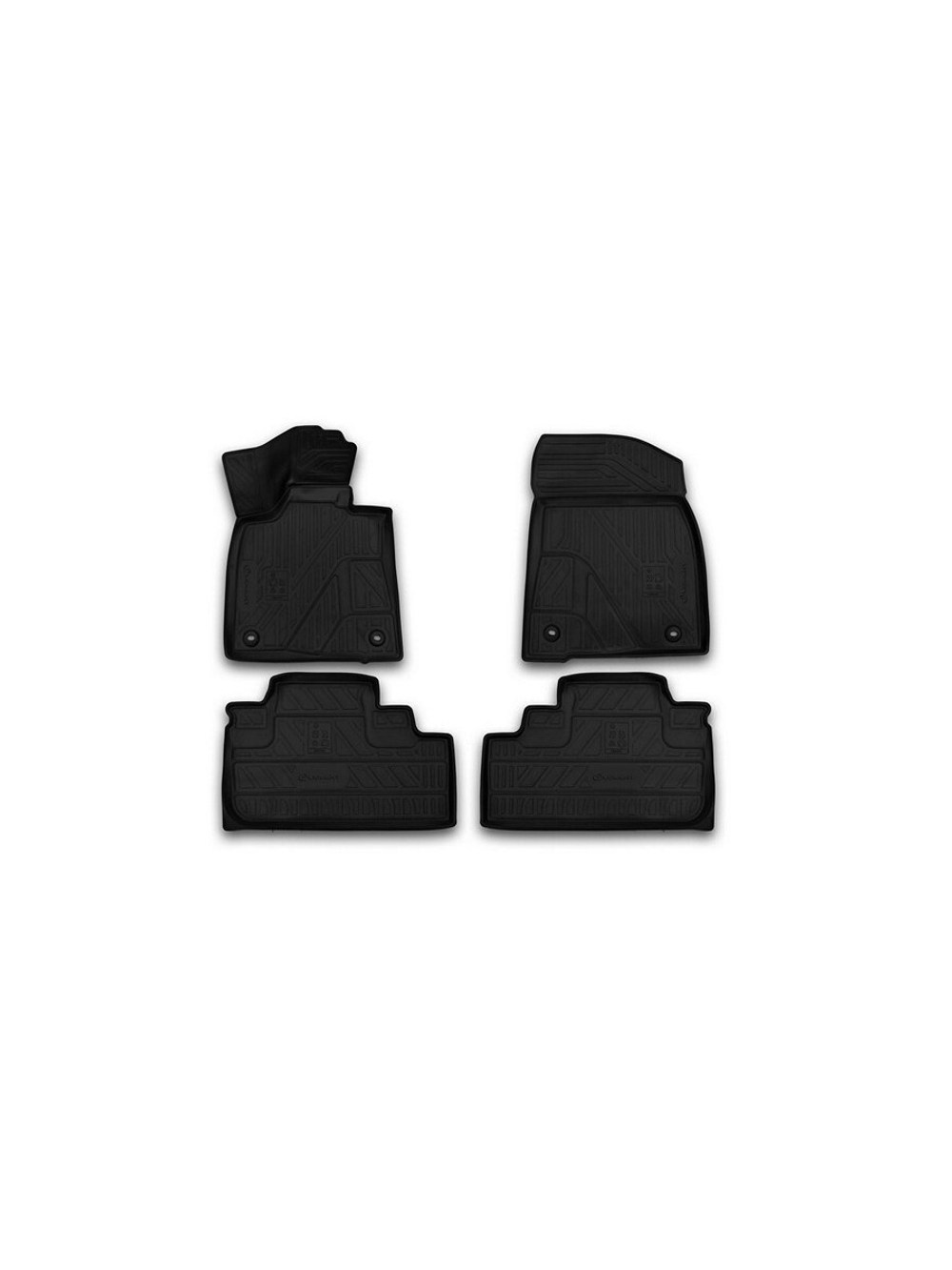 Коврики в салон для LEXUS RX (IV, IVr), 2015-2019, 2019-, 4 шт. (полиуретан) CARLEX00001K