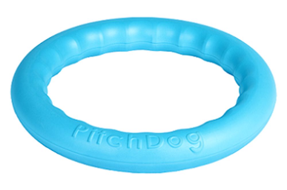 PitchDog 30 - Игровое кольцо для апортировки d 28 голубое