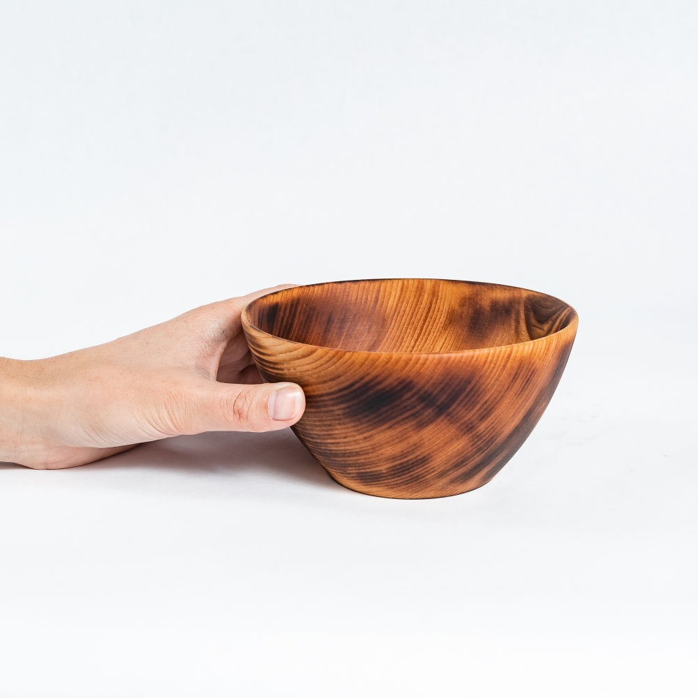 Деревянная глубокая тарелка Art of Siberia из сибирского кедра детский набор T152