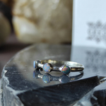 Кольцо ПАРАД ПЛАНЕТ-2, серебро/опал