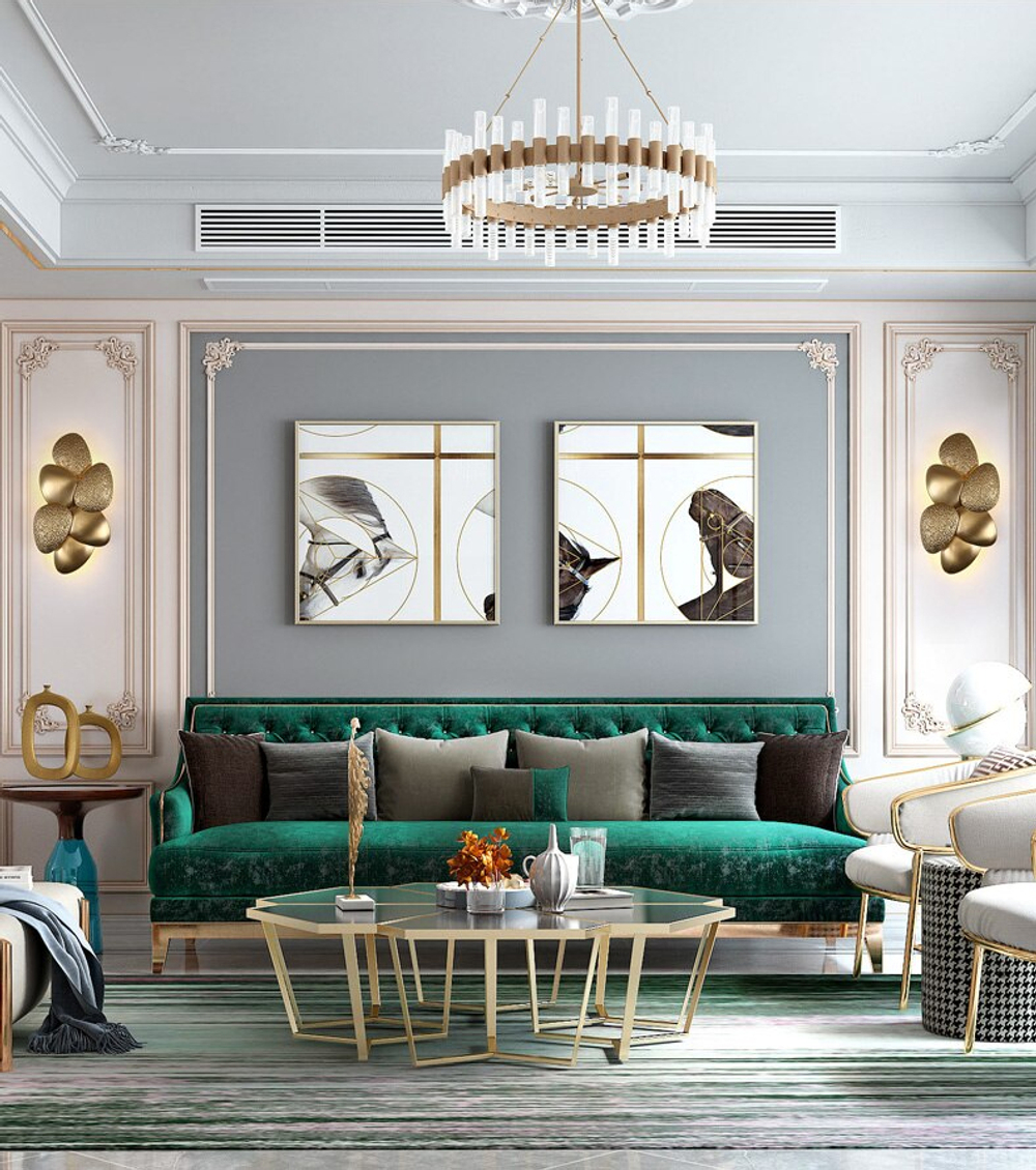 Настенный светильник OMB19003-6L gold