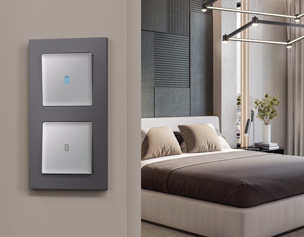 AF220651 Рамка ALFA Techno (Антрацит серый) 1-ая