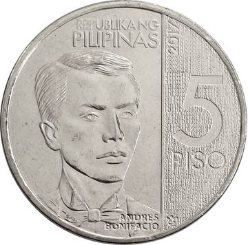 5 песо 2017 Филиппины