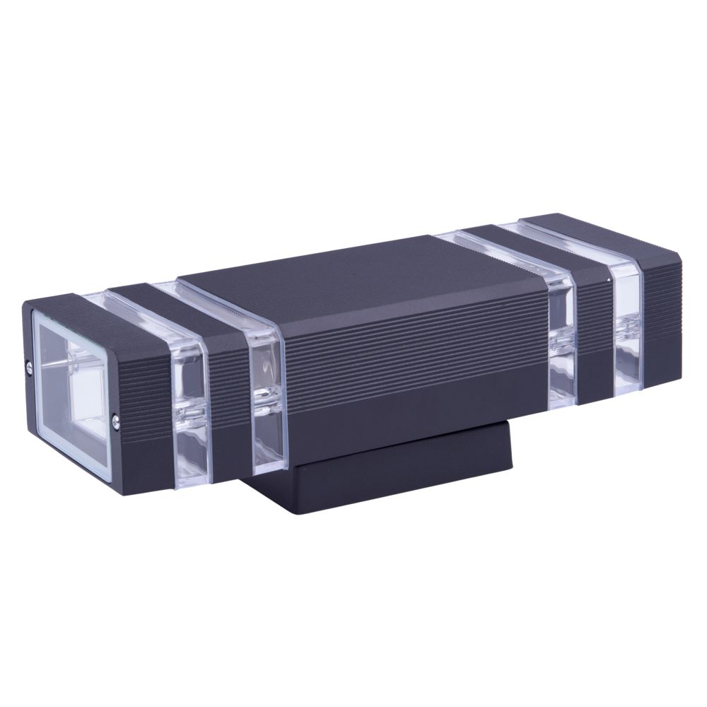 UUL-S18A 2x60W-E27 IP65 BLACK Светильник уличный. под две лампы Е27. Архитектурный накладной. Корпус черный. TM Uniel