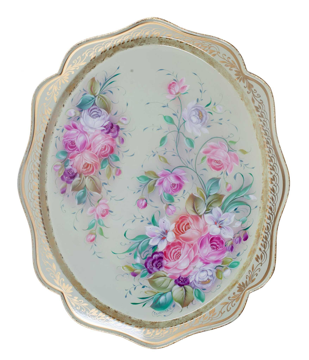Zhostovo metal tray A15D20072023076