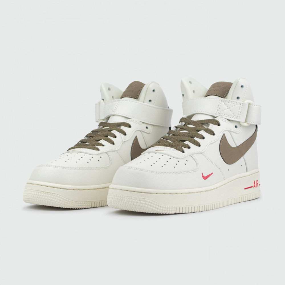 кроссовки Nike Air Force 1 Mid Cream Brown
