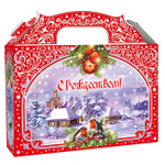 Ларец Зимние просторы красный