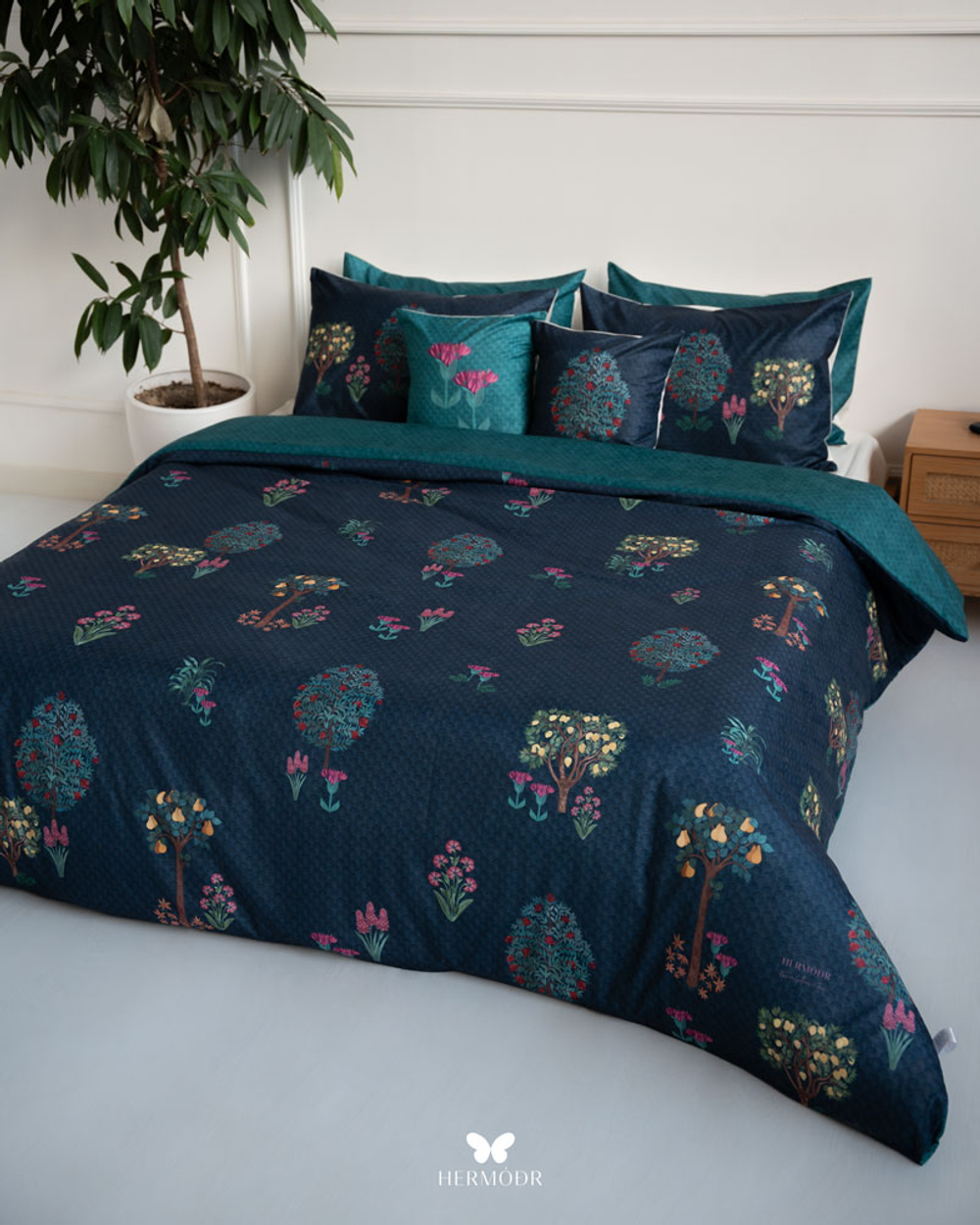 Комплект постельного белья двуспальный Chelcheragh Hermodr 8 предметов 130220285 Иран