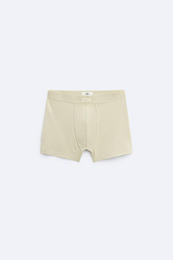 ZARA НАБОР ИЗ ТРЕХ ТРУСОВ-БОКСЕРОВ ИЗ МЯГКОЙ ТКАНИ, РАЗНОЦВЕТНЫЙ