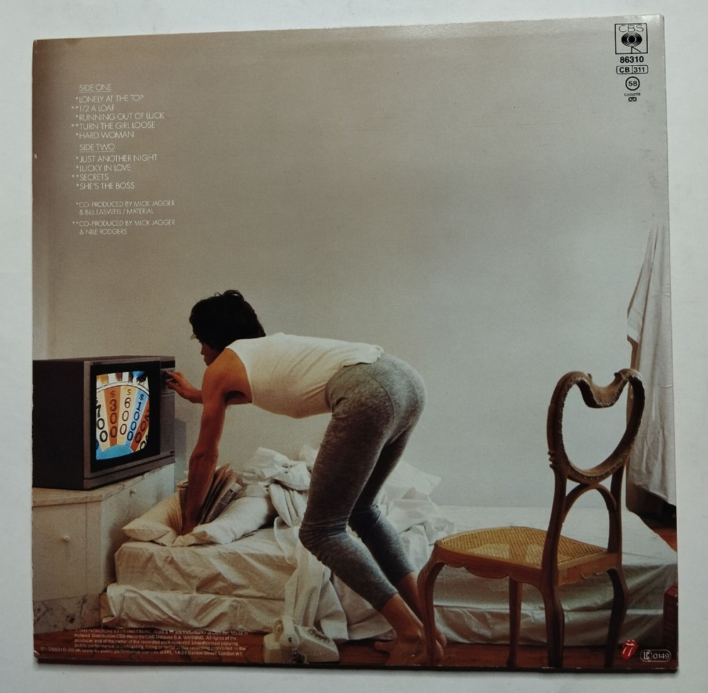 Винтажная виниловая пластинка LP Mick Jagger Shes The Boss (Holland 1985)