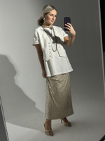 Жилет молочный