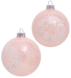 Элита НФШ-1216/2 Набор ел.украшений Шар 2шт «Снежинка» 85 мм