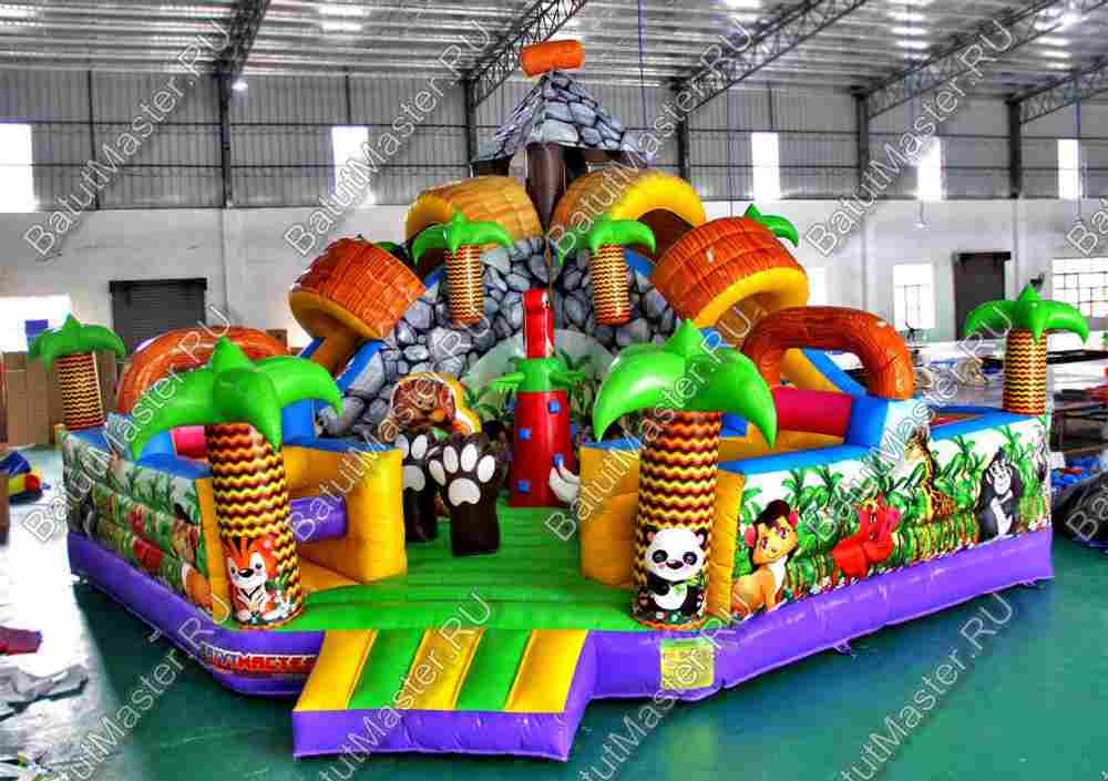 Надувной батут "В гостях у зебры"