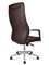 Кресло офисное Норден / Гарвард / Harvard  / алюминиевая  база  /  коричневая экокожа