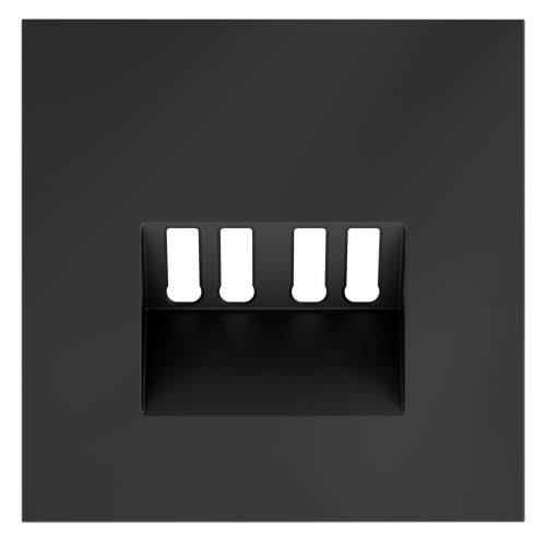 Накладка для розетки акустической 4-местной , S70 (графит)