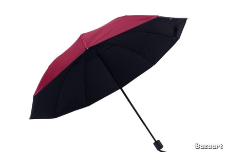 Зонт 10K Черный резиновый зонт от дождя и солнца (красный) 0.20PV