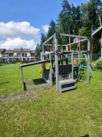 Детская площадка Савушка КУБ-5 (Серый) с подушками