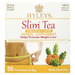 Hyleys Tea, Slim Tea, ананас, чайные пакетики в фольгированных пакетиках, 50 г (2,64 унции)