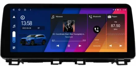 Магнитола для Mazda CX-4 2016-2024 (без штатного монитора) - Canbox H-Line 0083 монитор 12.3" QLED в стиле BMW на Android 10, ТОП-процессор, CarPlay, 4G SIM-слот