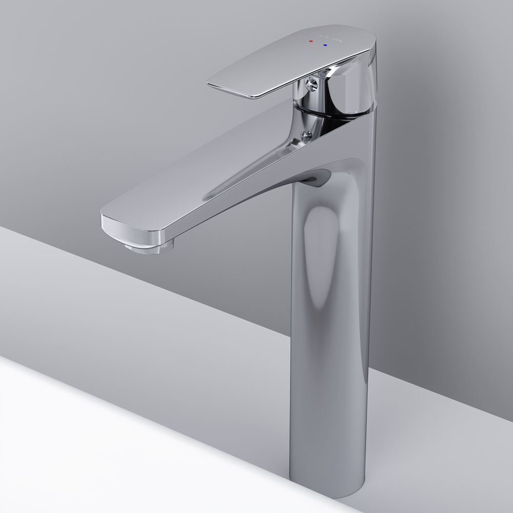 Смеситель для раковины, высокий, с донным клапаном AM.PM Gem F90E92200