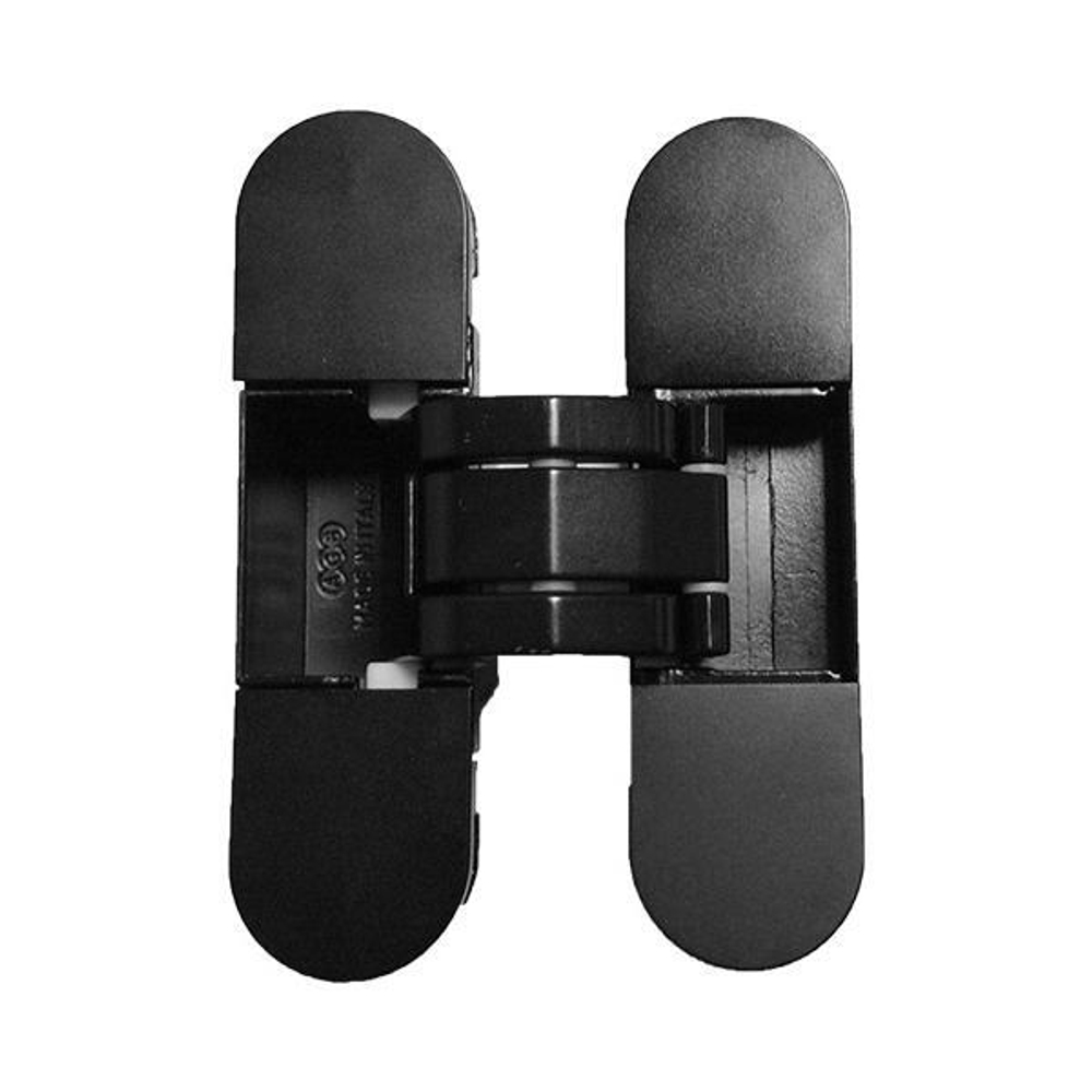 Петля врезная AGB Eclipse 2.0 с накладками, цвет черный (гарантия - 12 месяцев)