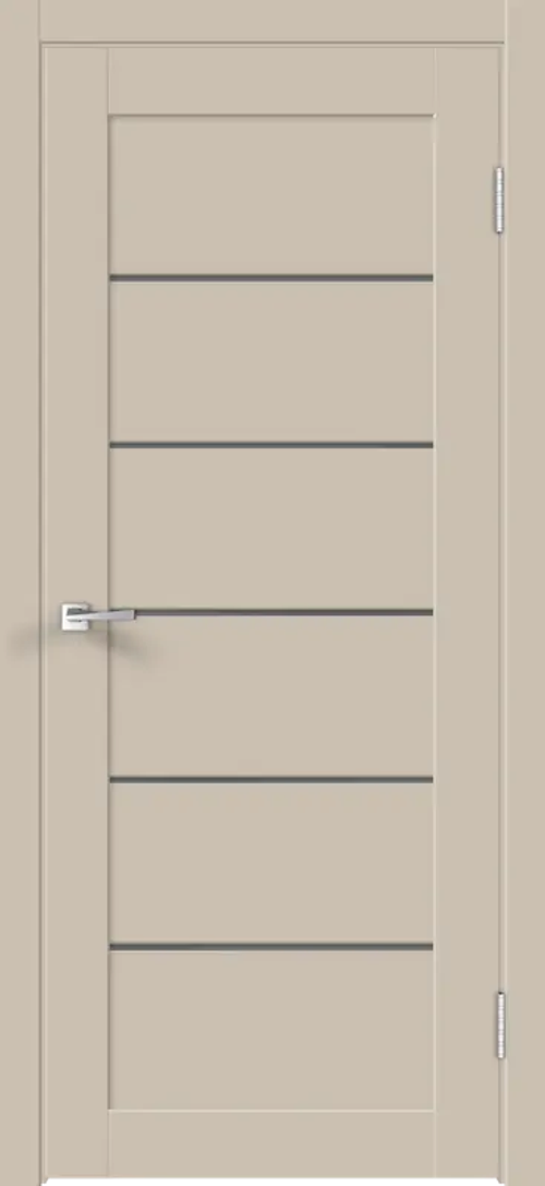 Межкомнатная дверь LINEA 1 Кварцит (стекло Графит)