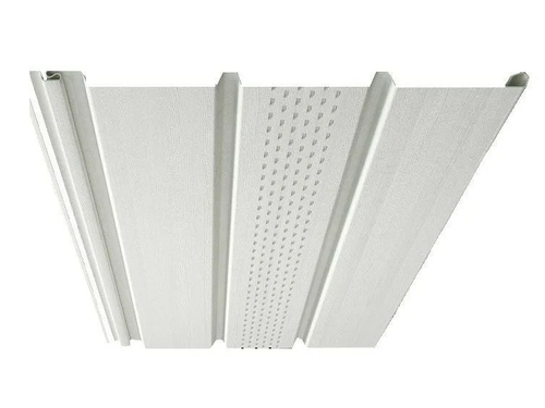 Виниловый софит Döcke Standard Пломбир с центральной перфорацией