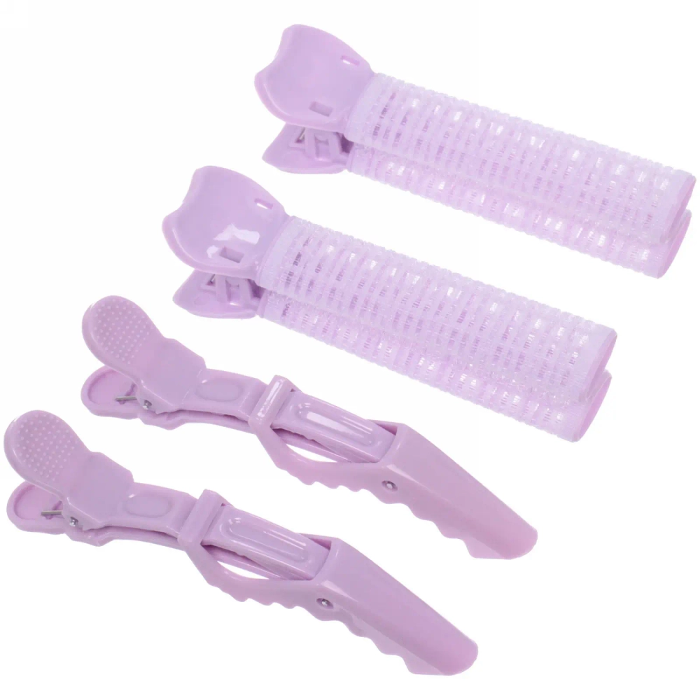 Бигуди пластмассовые с зажимом для прикорневого объема «Magic Beauty», 4шт, цвет микс