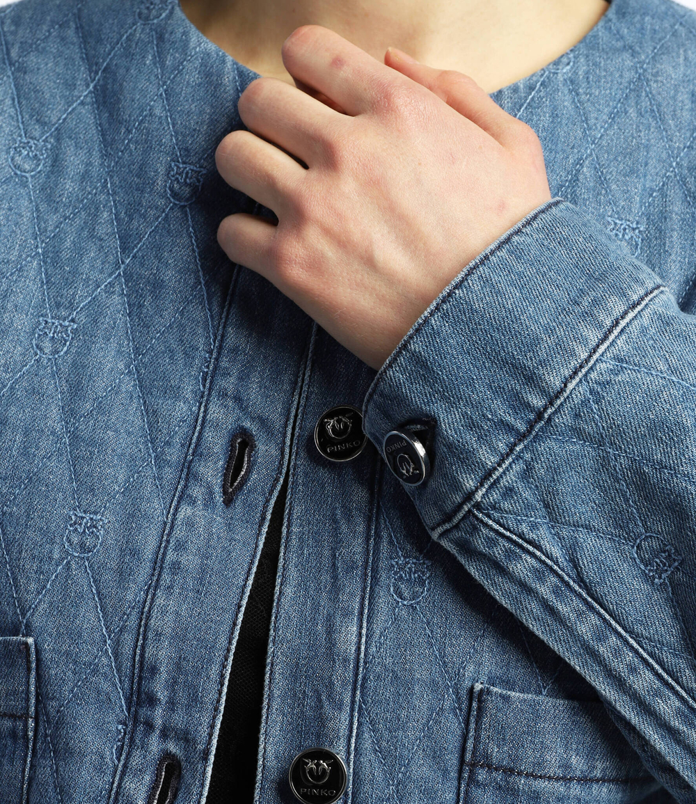джинсовая куртка Pinko - голубой(1J10W8 Y884)