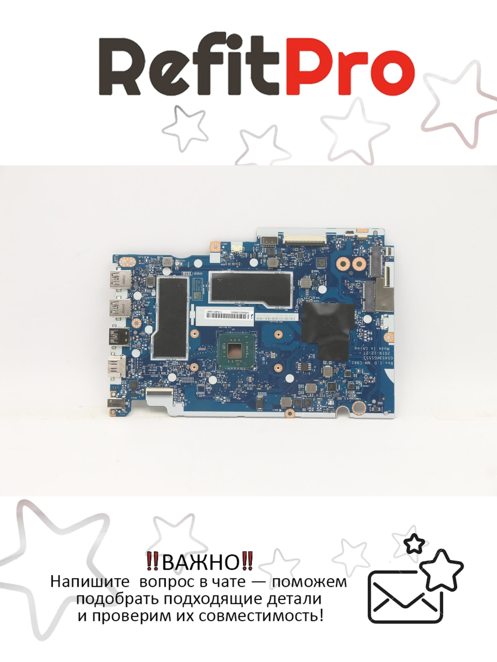 Материнская плата для ноутбука Lenovo IdeaPad 3-15IGL05 81WQ WIN N5030 UMA 8G (5B20S44417), оригинал