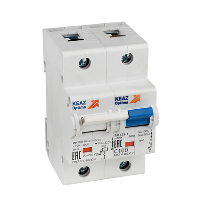 Автоматический выключатель OptiDin BM125-1C80-8In-УХЛ3 КЭАЗ
