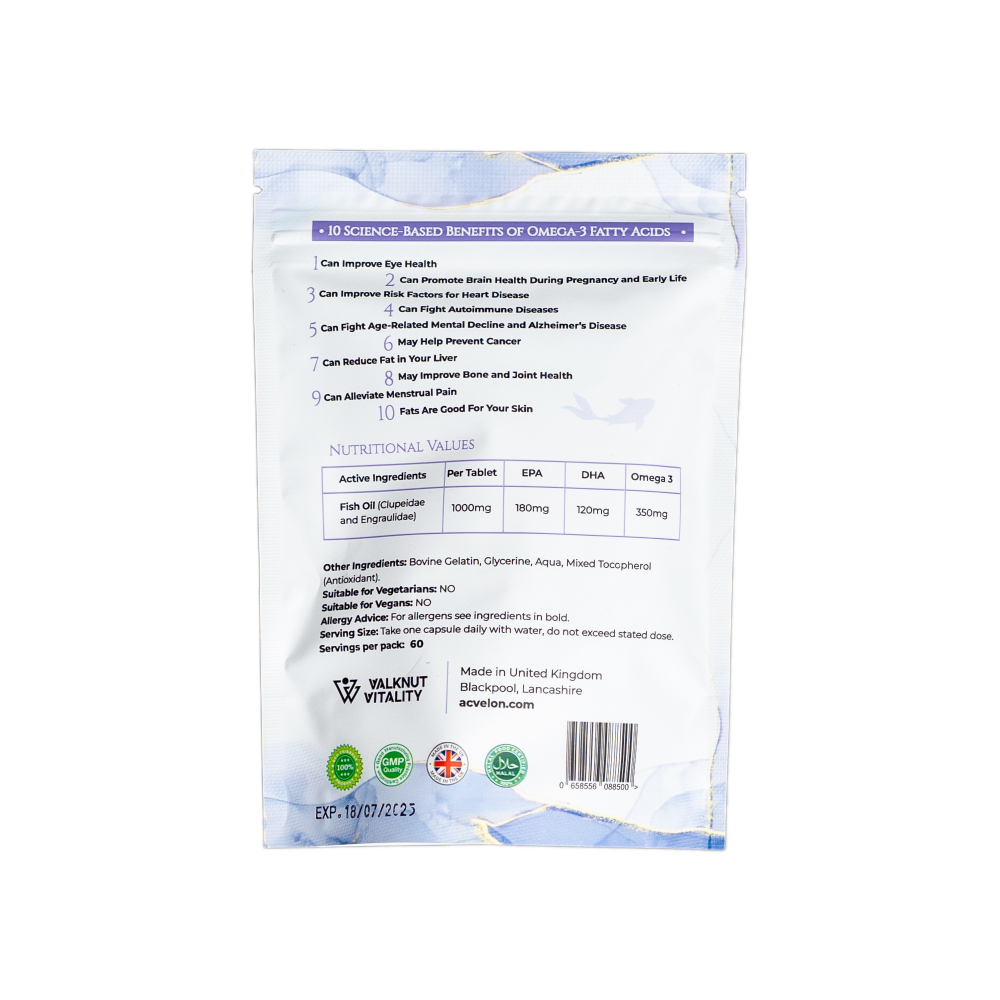 Acvelon Omega 3 fish oil 60шт