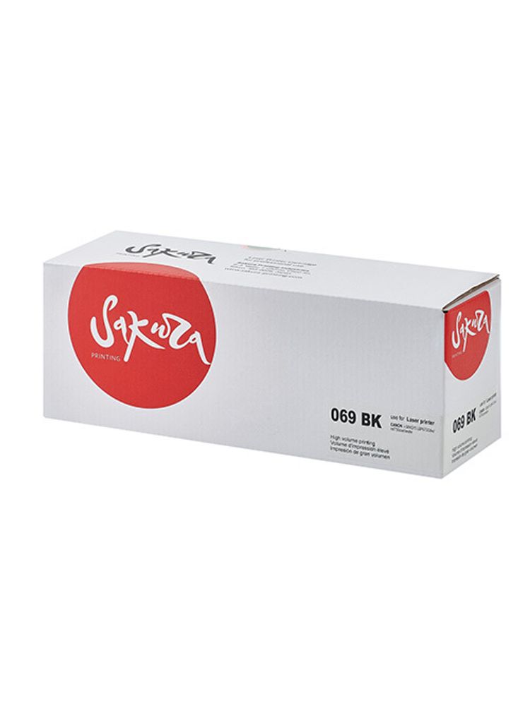 Картридж Sakura, аналог Сanon 069BK (5094C002) для I-Sensys LBP673Cdw/MF750C, черный, (2.1K)