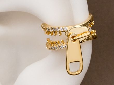 Кафф "Молния" со стразами