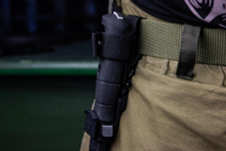 Нож Kizlyar Supreme VECTOR AUS-8 SW BKH PS (StoneWash, Black Kraton Handle, Polyamide Sheath)