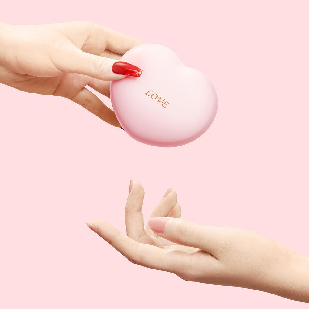 Розовый вакуумный стимулятор Heart в форме сердца (Цвет: розовый)