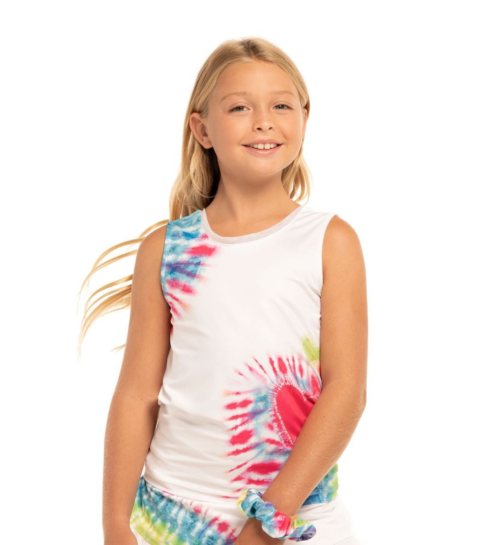 Футболка для девочки Lucky in Love Novelty Summer Fun Tie Back Tank - Multikolor