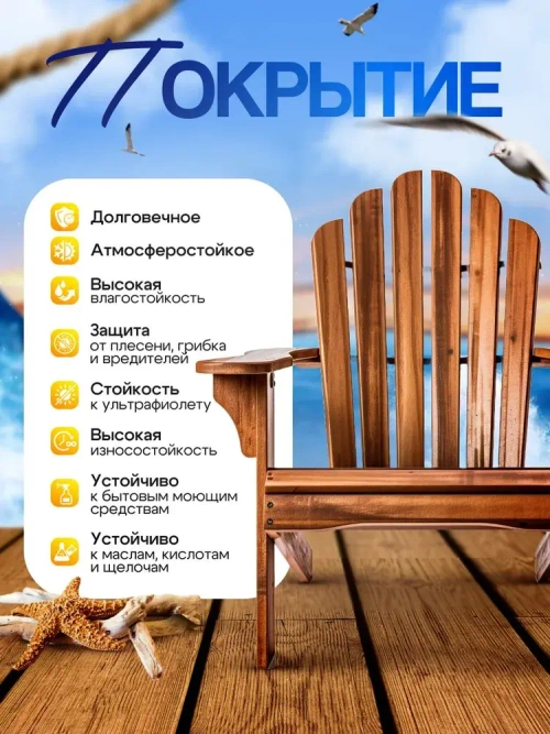 Лак яхтный для дерева глянцевый бесцветный 0.9л, РАДУГАМАЛЕР / быстросохнущий, высокопрочный, атмосферостойкий, водостойкий, устойчив к УФ - излучению