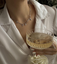 Колье Цепь Love